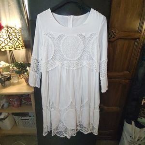 Sexy woman casual shirt fringe dress